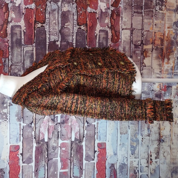 One Girl Who Double Breasted Cardigan Sweater - Picture 4 of 10